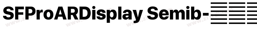 SFProARDisplay Semib字体转换